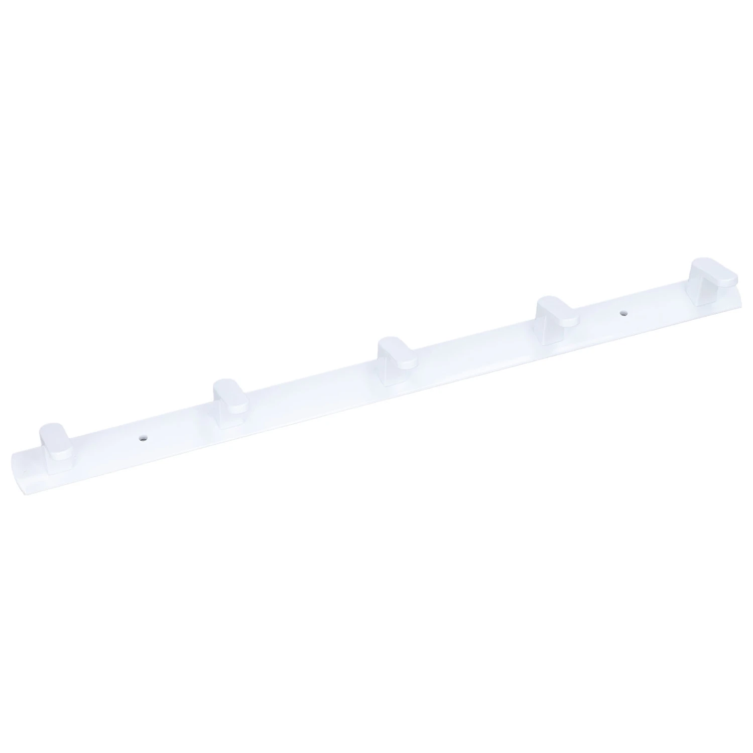 Wall Mounted Coat Rack Modern Stylish Coat Hanger Rack with 5 Hooks for Bathroom Living Room White