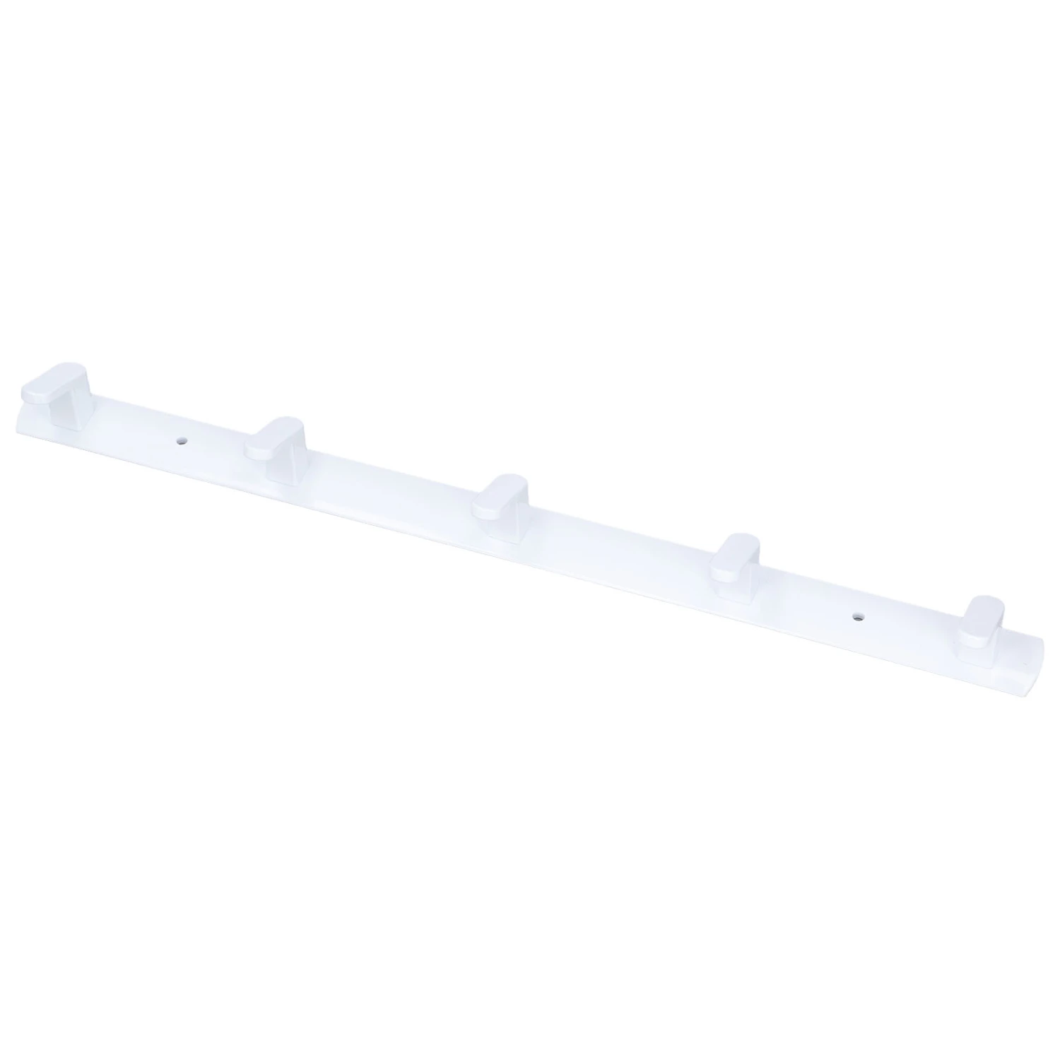 Wall Mounted Coat Rack Modern Stylish Coat Hanger Rack with 5 Hooks for Bathroom Living Room White