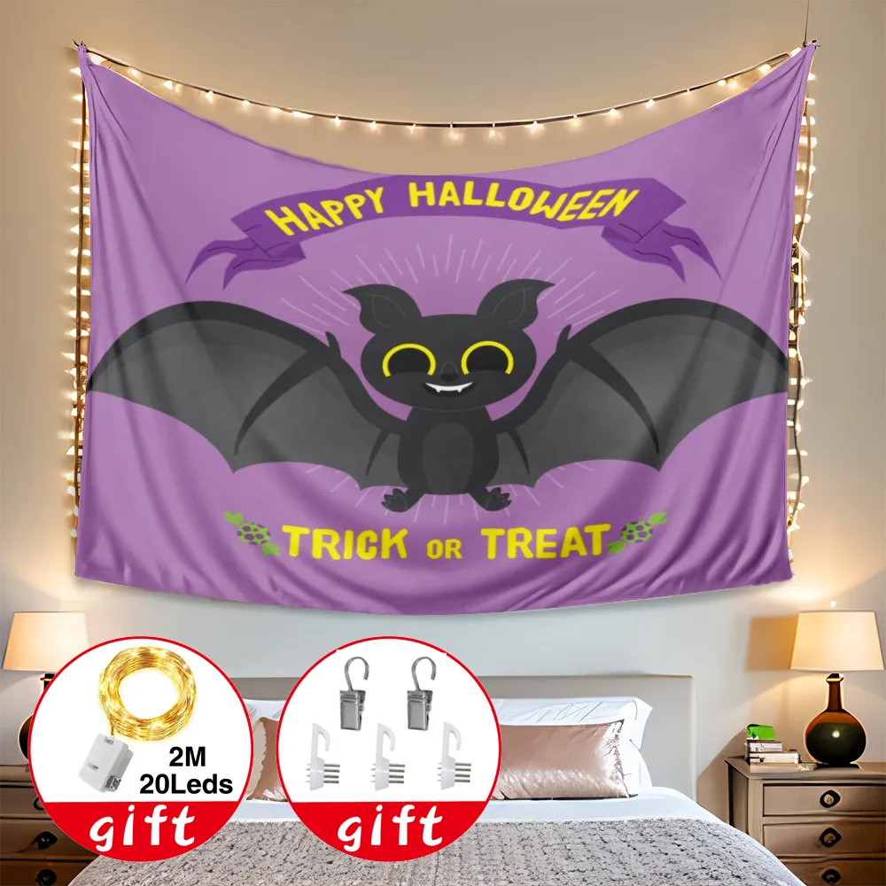 Halloween Decorative Tapestry, Halloween Tapestry, for Bedroom Aesthetic Glow in The Dark,#273