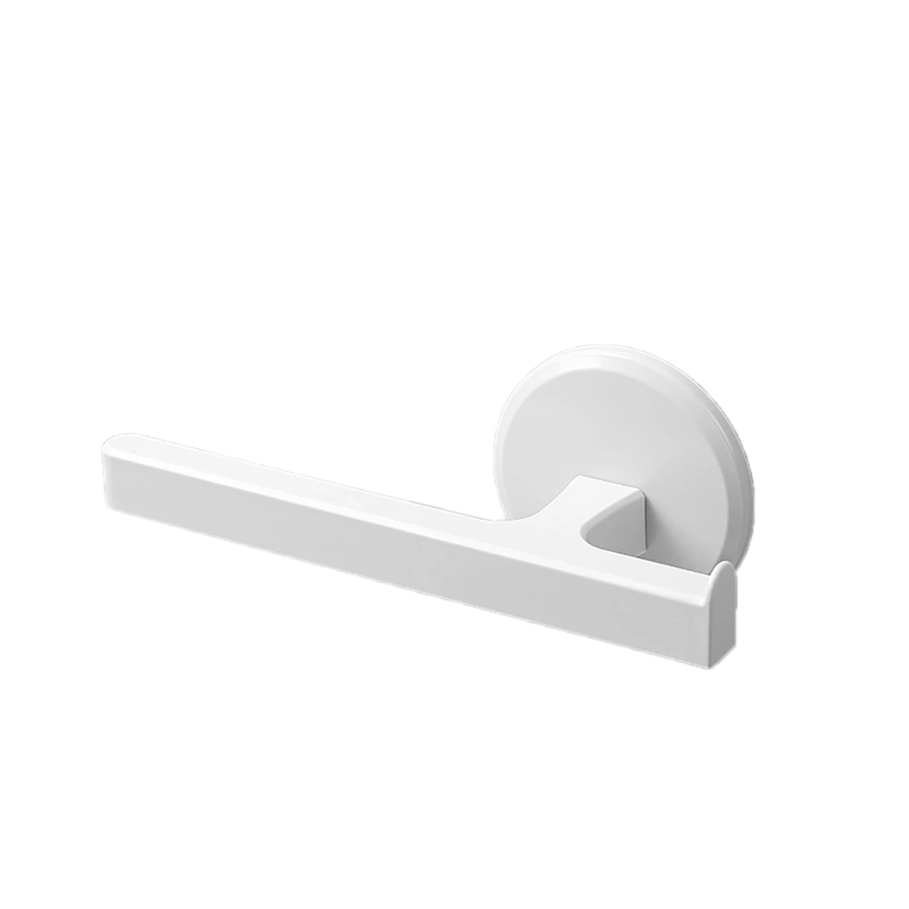 T Shaped Towel Rack Simple Free Punching Wall Mounted Towel Hanger for Bathroom ToiletWhite