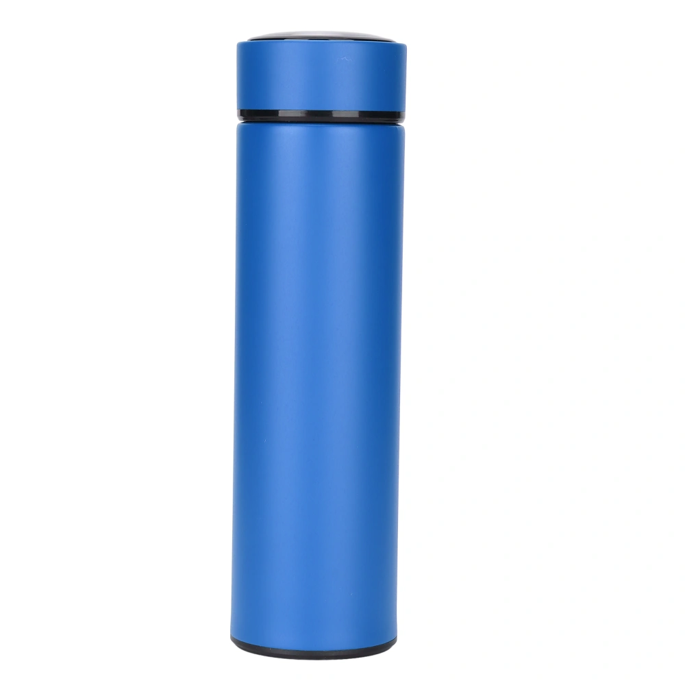 Water Bottles Insulated Food Grade Stainless Steel Material Safe Easy Cleaning Removable Filter 500ml Water BottlesNo Temperature Display Blue