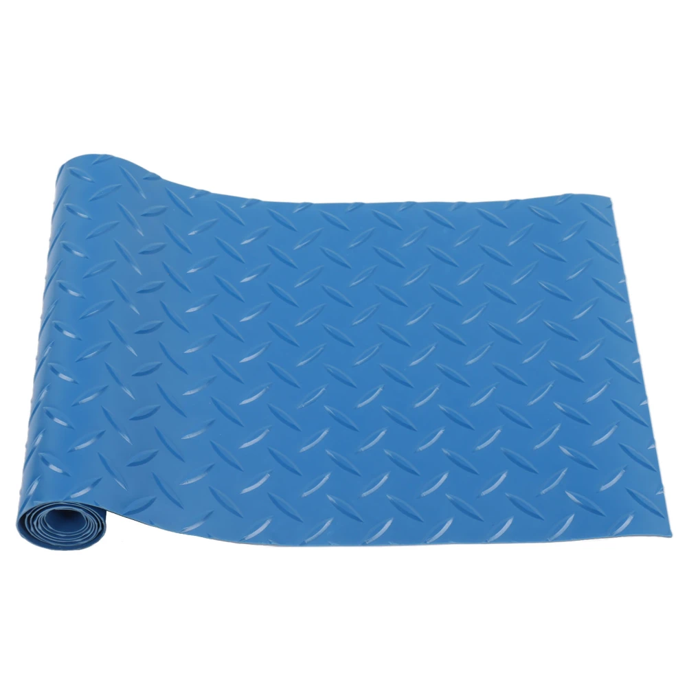 Swimming Pool Protective Ladder Mat Non Slip Replacement Ladder Rubber Pad Blue for Pools Herringbone