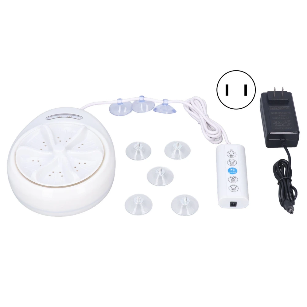 120W Portable Washing Machine Mini Washer Travel Clothes Underwear Washer for Outdoor 100‑240VUS Plug