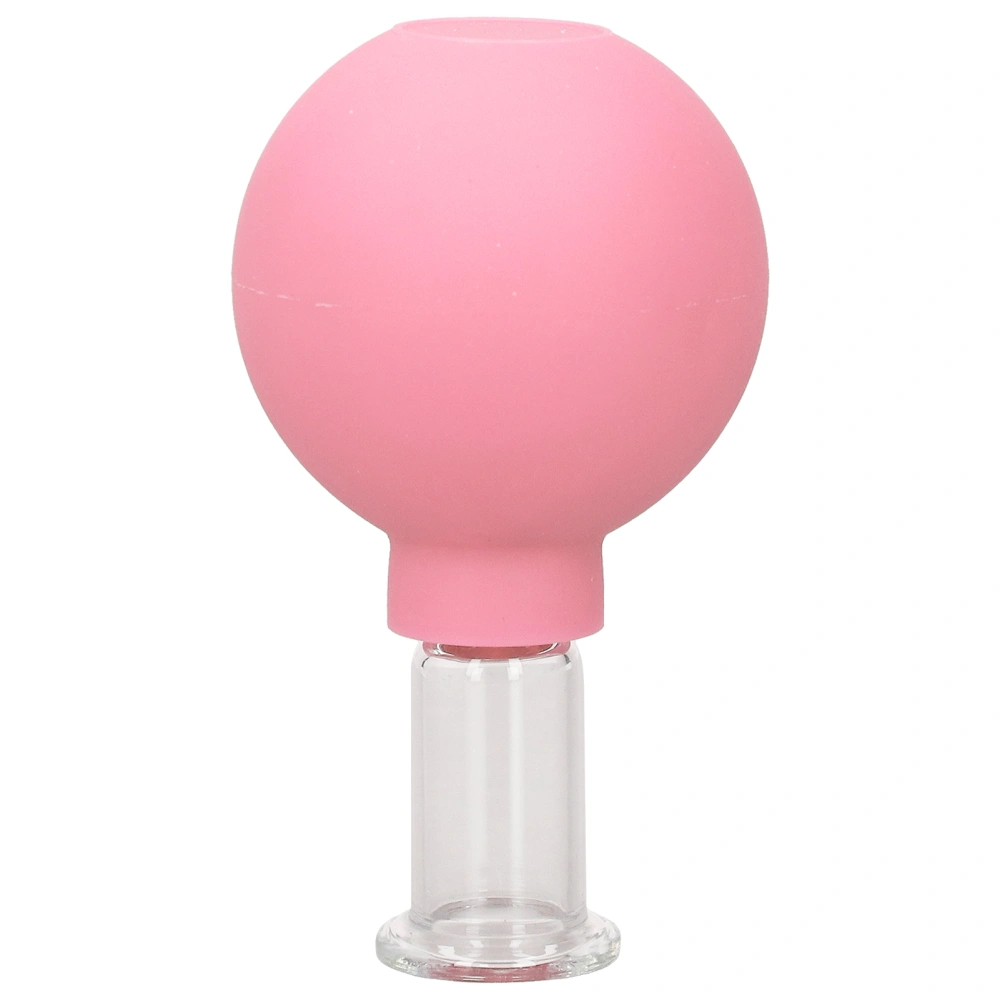 Facial Massage Cupping Cups Silicone Vacuum Cupping Comfortable for Tender Skin Beauty CarePink No2