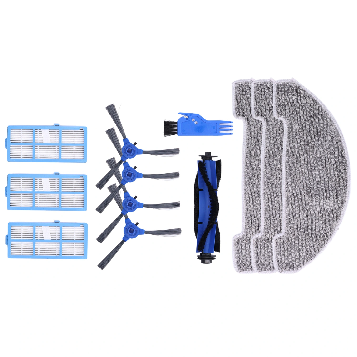 Robotic Vacuum Cleaner Kit with Side Brush Rag Filter Main Brush for Proscenic 850T Clean Suits