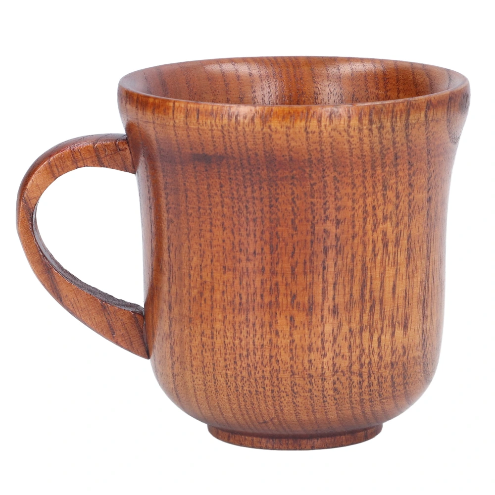 300ml Wooden Cup with Handle Heat Insulation Coffee Mug Beverage Tea Cup for Household Office