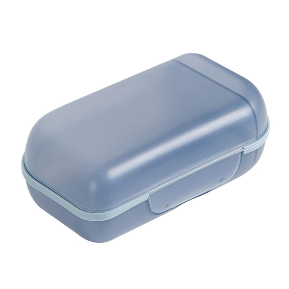 Travel Soap Holder Stylish Lightweight Multipurpose Portable Soap Dish with Lid for Travel HomeBlue