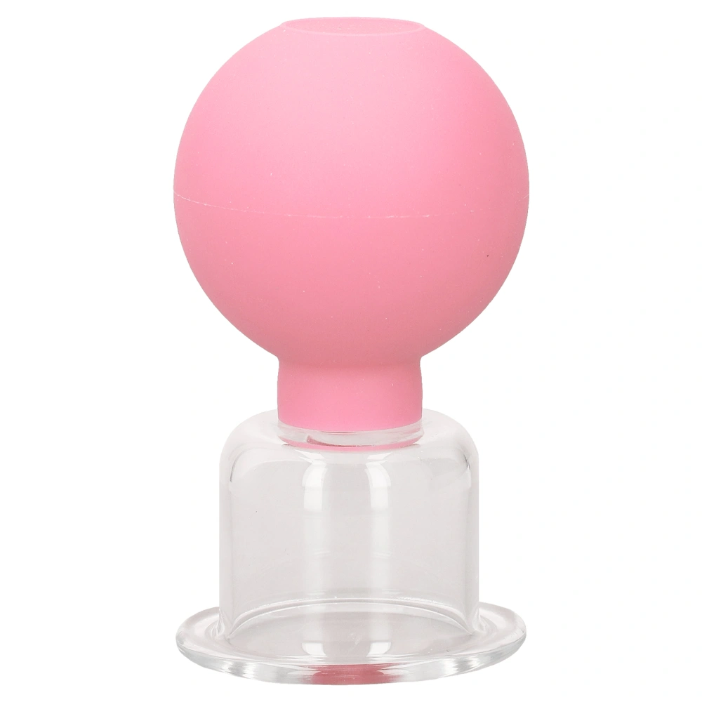 Facial Massage Cupping Cups Silicone Vacuum Cupping Comfortable for Tender Skin Beauty CarePink No4