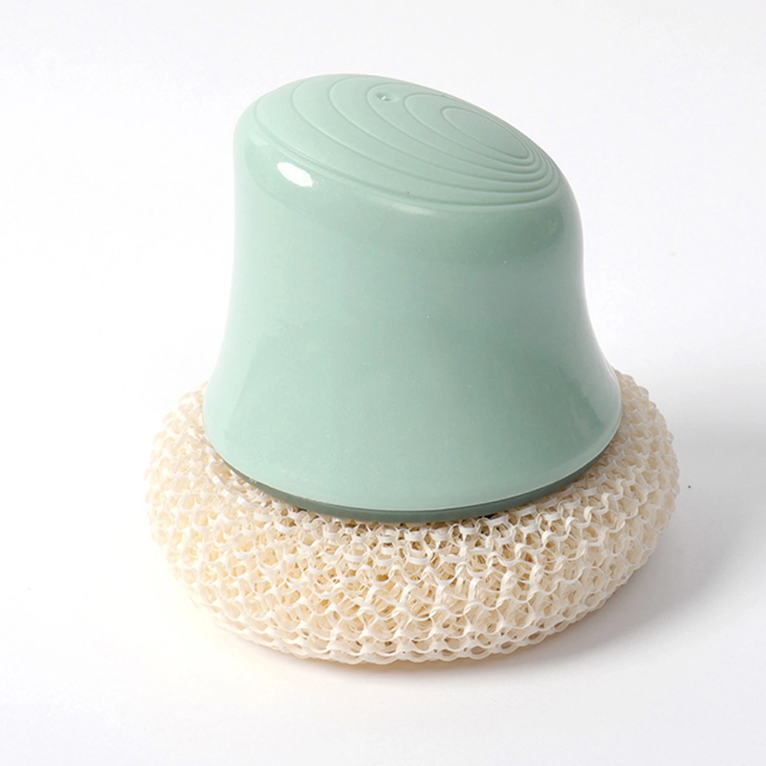 Pot Brush Scratch Proof Soft Detachable Scourer Dish Washing Brush for Kitchen Restaurant(Short Handle) Green
