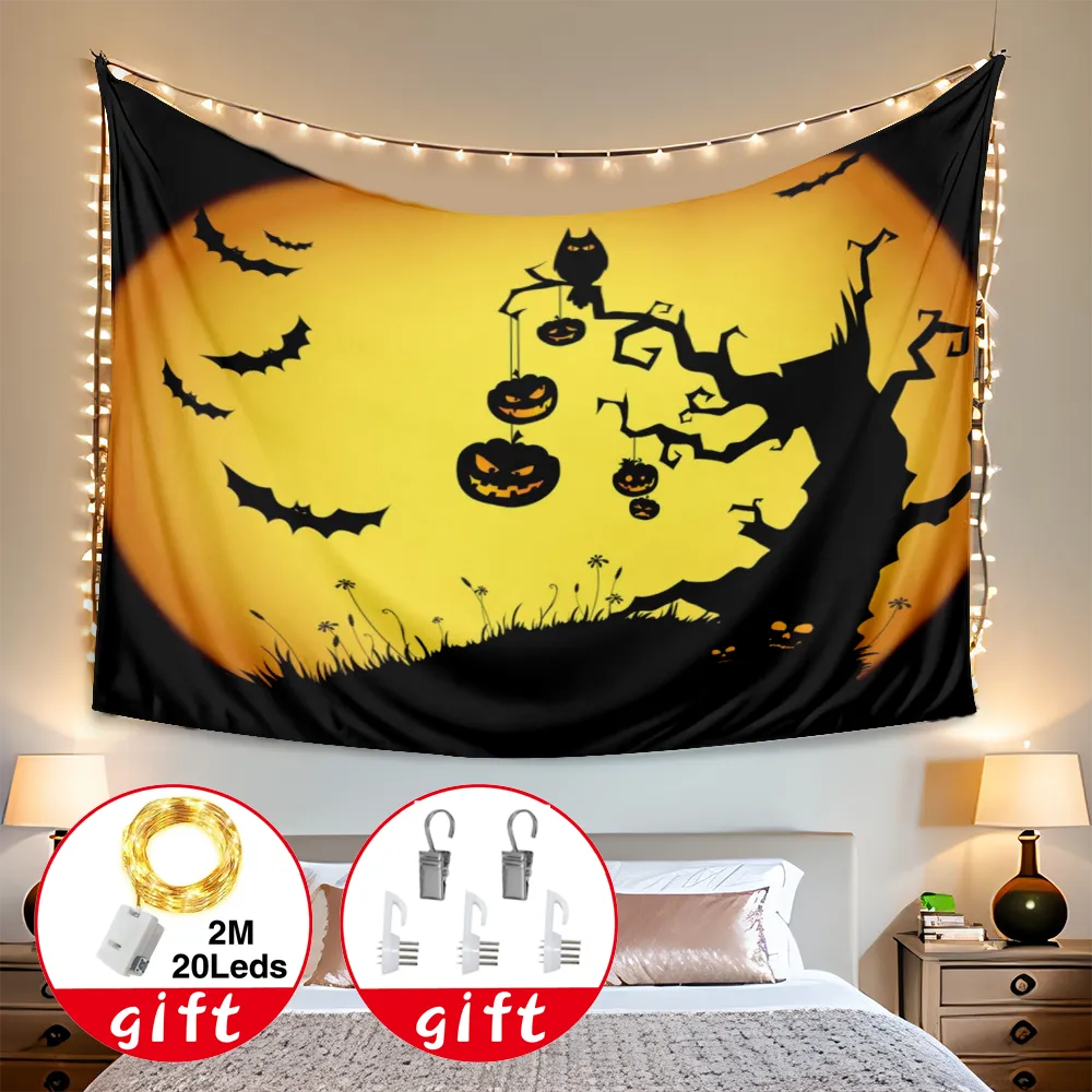 Halloween Decorative Tapestry, Festival Tapestry, for Bedroom Room Dorm Decor Halloween Backdrop,#339