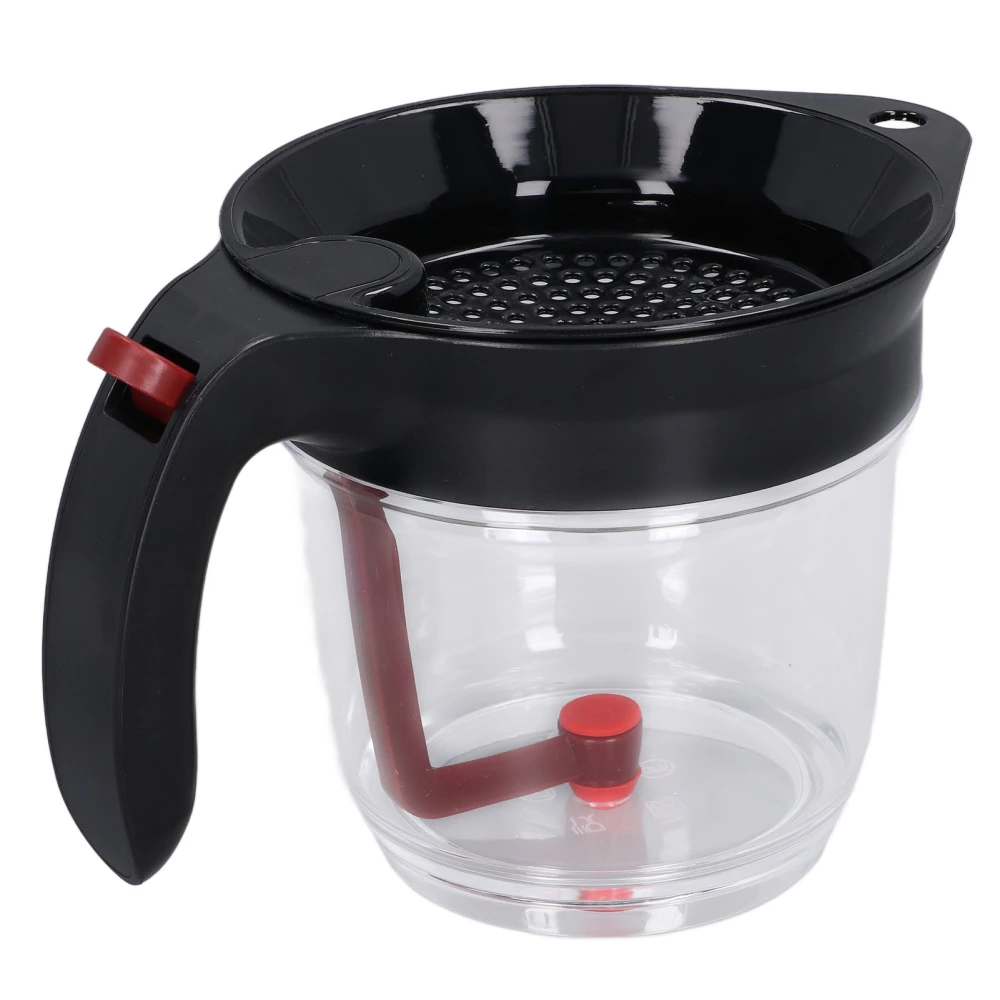 Fat Separator 1000ml Multifunction Quick Separation Heat Resistant BPA Free Durable ABS Portable Gravy Separator