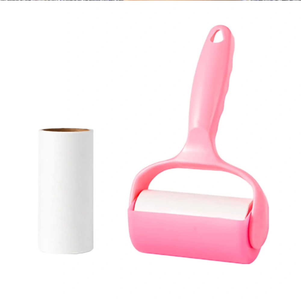 Lint Roller ABS Multifunctional Hair Removal Sticker Roll Paper Removal Brush for Food Residue(Handle A Roll of Paper Tear )