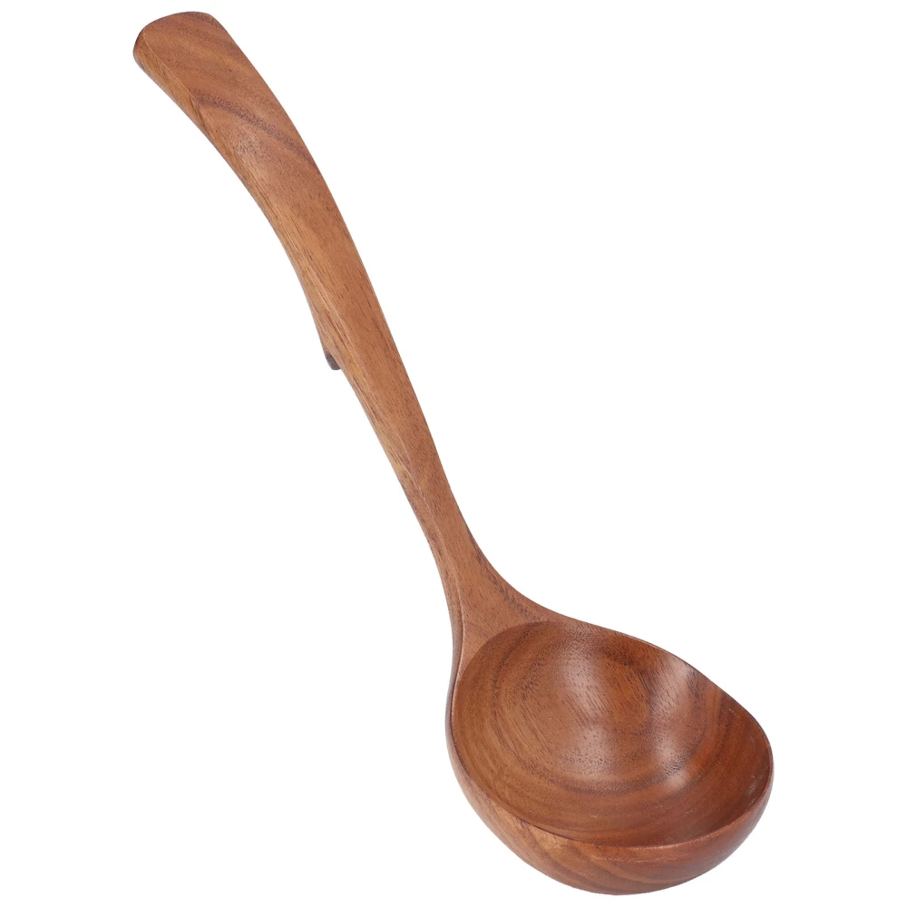 Wooden Ladle Acacia Wood Porridge Spoon Tableware Catering Kitchen Tool for Home KidsM