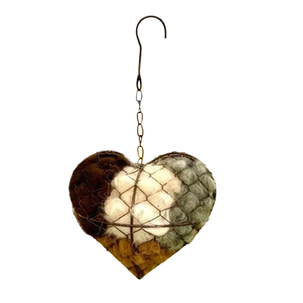 Bird Nesting Heart Outdoor Yard Art Decor