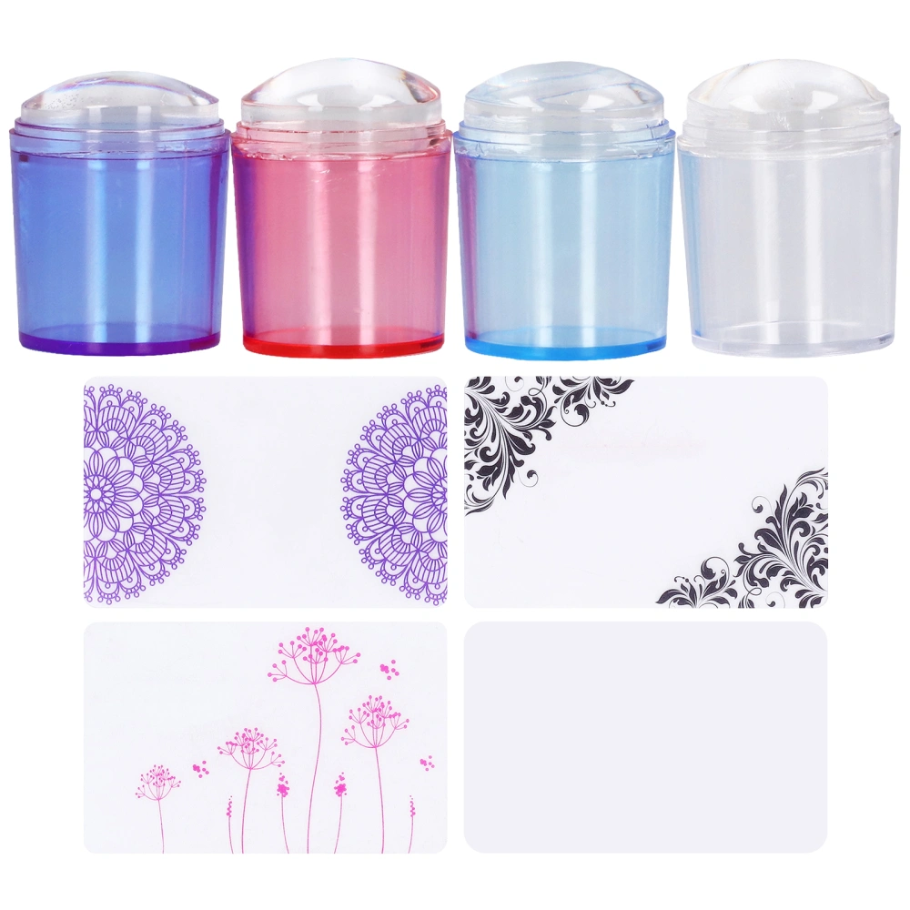 Nail Art Stamper Clear Silicone Stamping Jelly for for DIY Nail Edges Prints Patterns