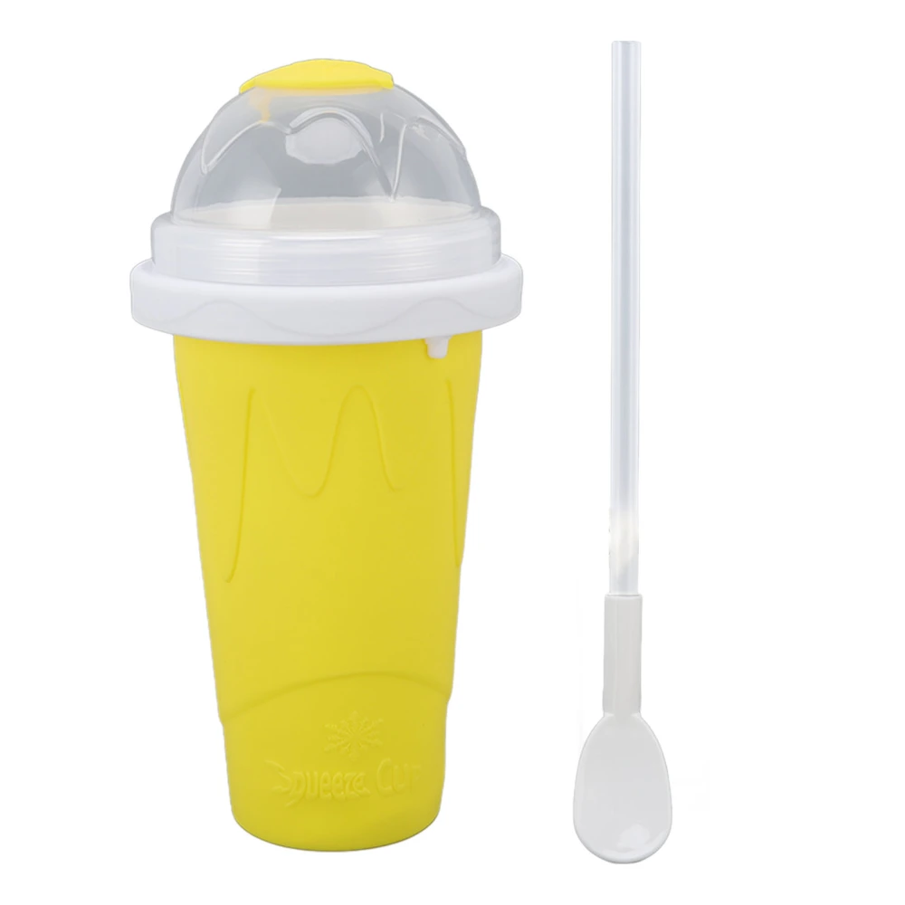 Quick Smoothies Cup Quick Frozen Smoothies Cup Homemade Milk Shake Ice Cream Maker for Family Yellow