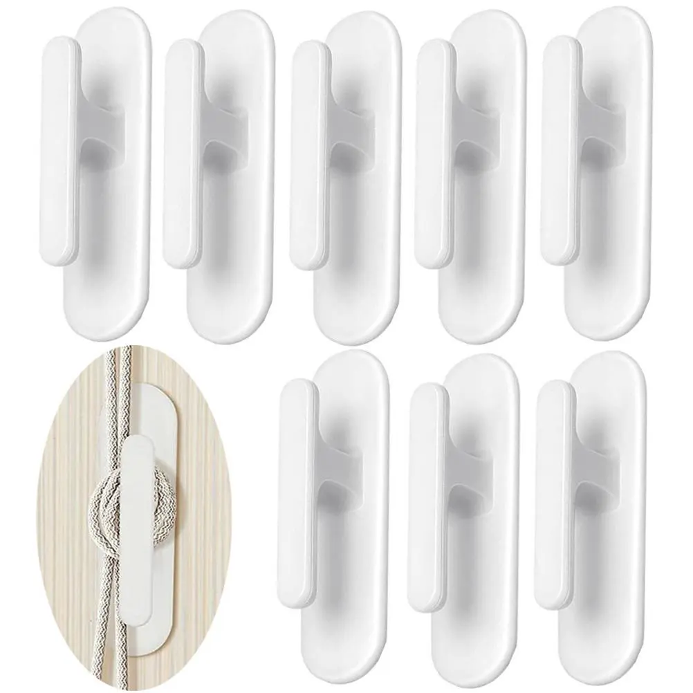 Cord Safety Blind Pull Cord Winder Curtain Cord Wrap Cleats Blind Cord Holder for Baby Children Protector Wall Hanging Hooks