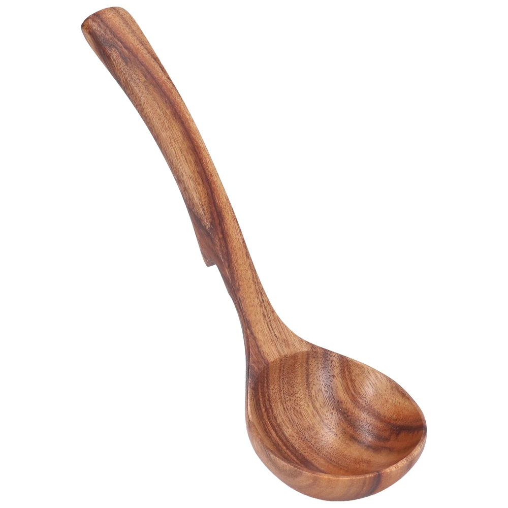 Wooden Ladle Acacia Wood Porridge Spoon Tableware Catering Kitchen Tool for Home KidsS