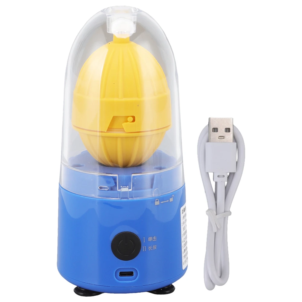 Egg Scrambler Blue Electric Food Grade Material Silicone Bottom Dishwasher Safe Golden Egg Maker 3.7V 15W