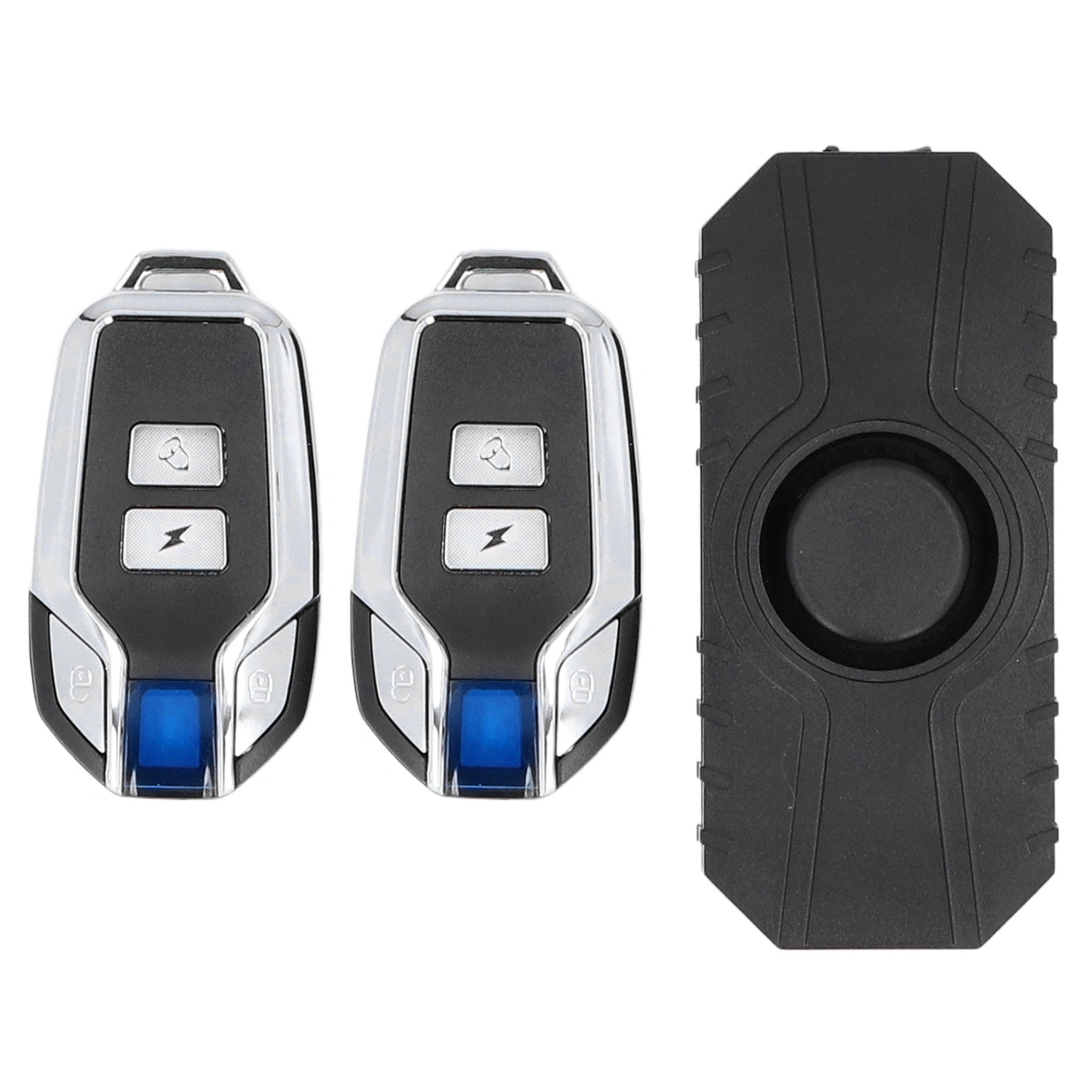 Bike Alarm Wireless Vibration Motion Sensor Waterproof Motorcycle Alarm Remote Electric Bicycle Alarm Black 2 Remote Control