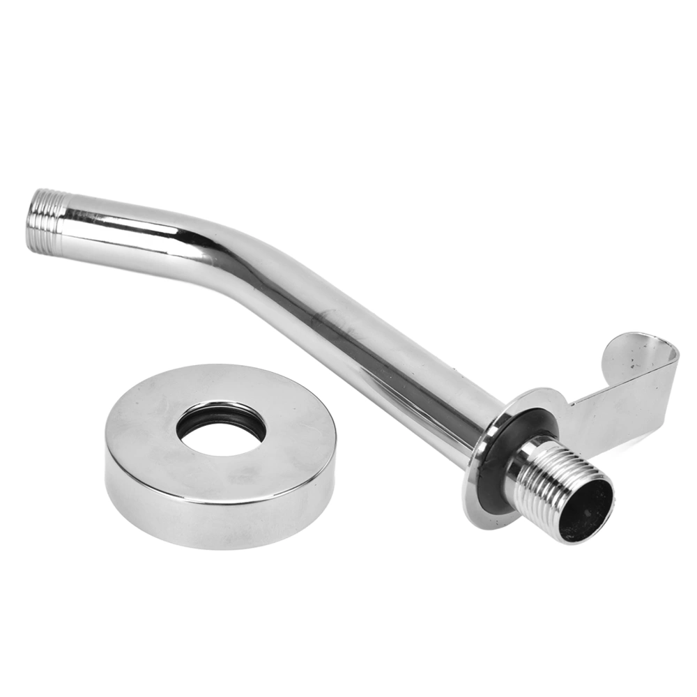 6in NTP1/2 Interface Shower Arm Stainless Steel Wall Mounted Shower Head Arm for Household Bathroom