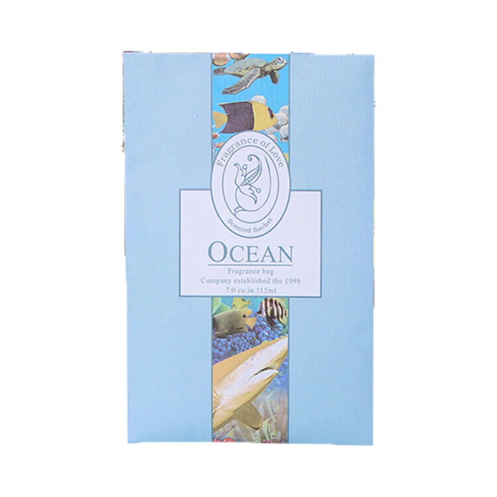 Car Hanging Fragrant Dried Flower Wardrobe Closet Sachet Aromatherapy Sachet for HouseholdOcean