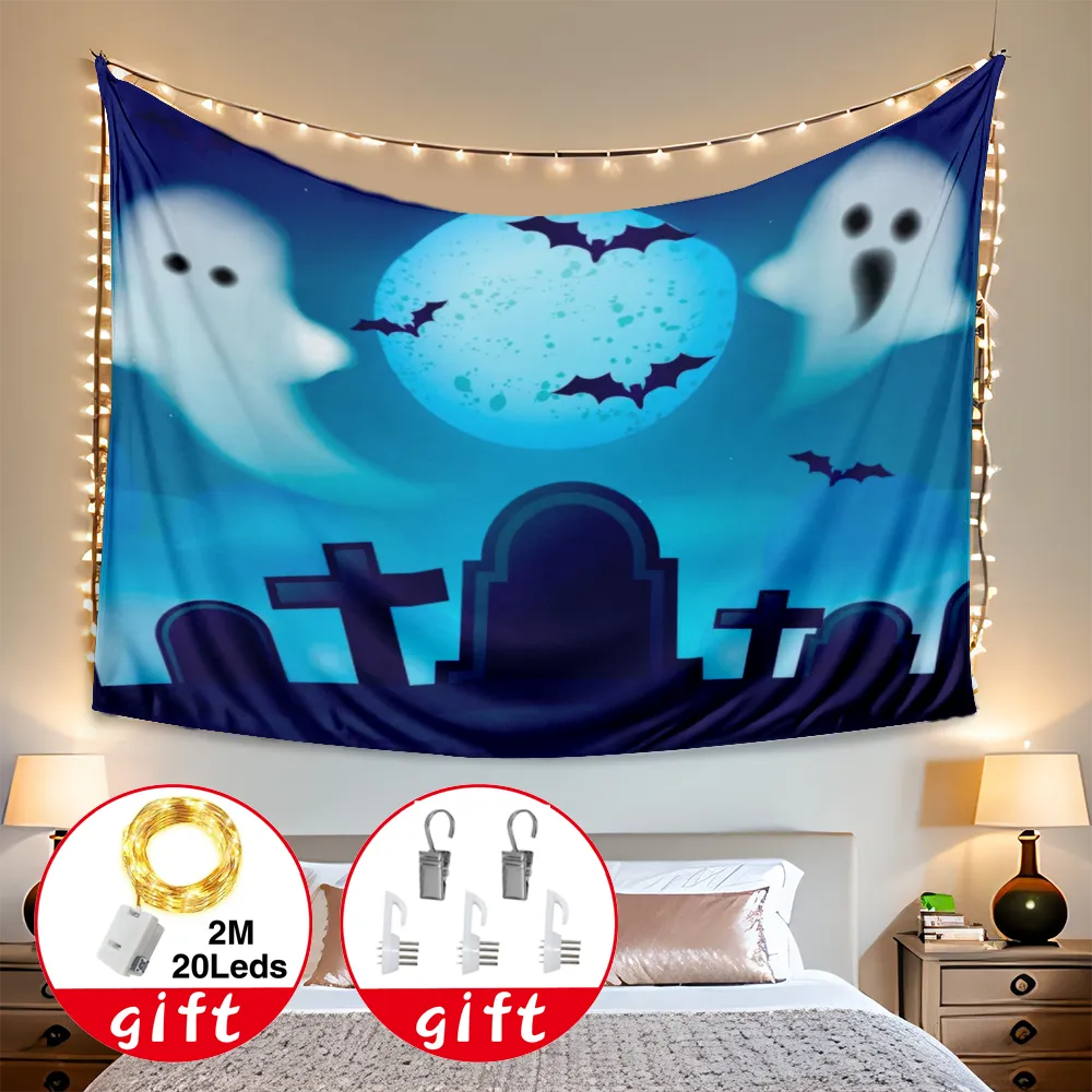 Halloween Decorative Tapestry, Wall Hanging Halloween Wall Tapestry, for Living Room Dorm,#337