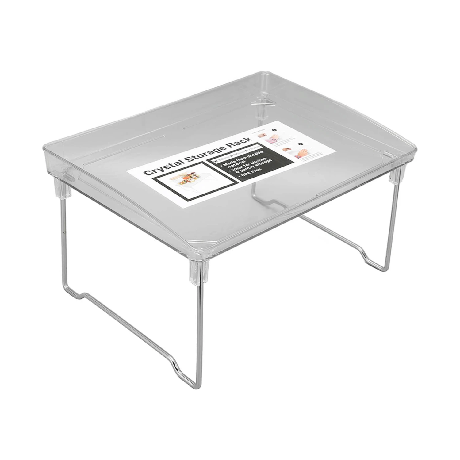 Desk Organizer Rack Stainless Steel Foldable Multifunctional Desktop Storage Shelf for Home