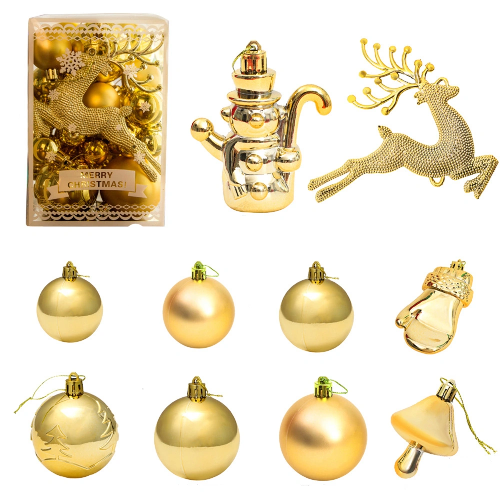 Christmas Decorative Ball Gift Set Window Decoration Painted Ball