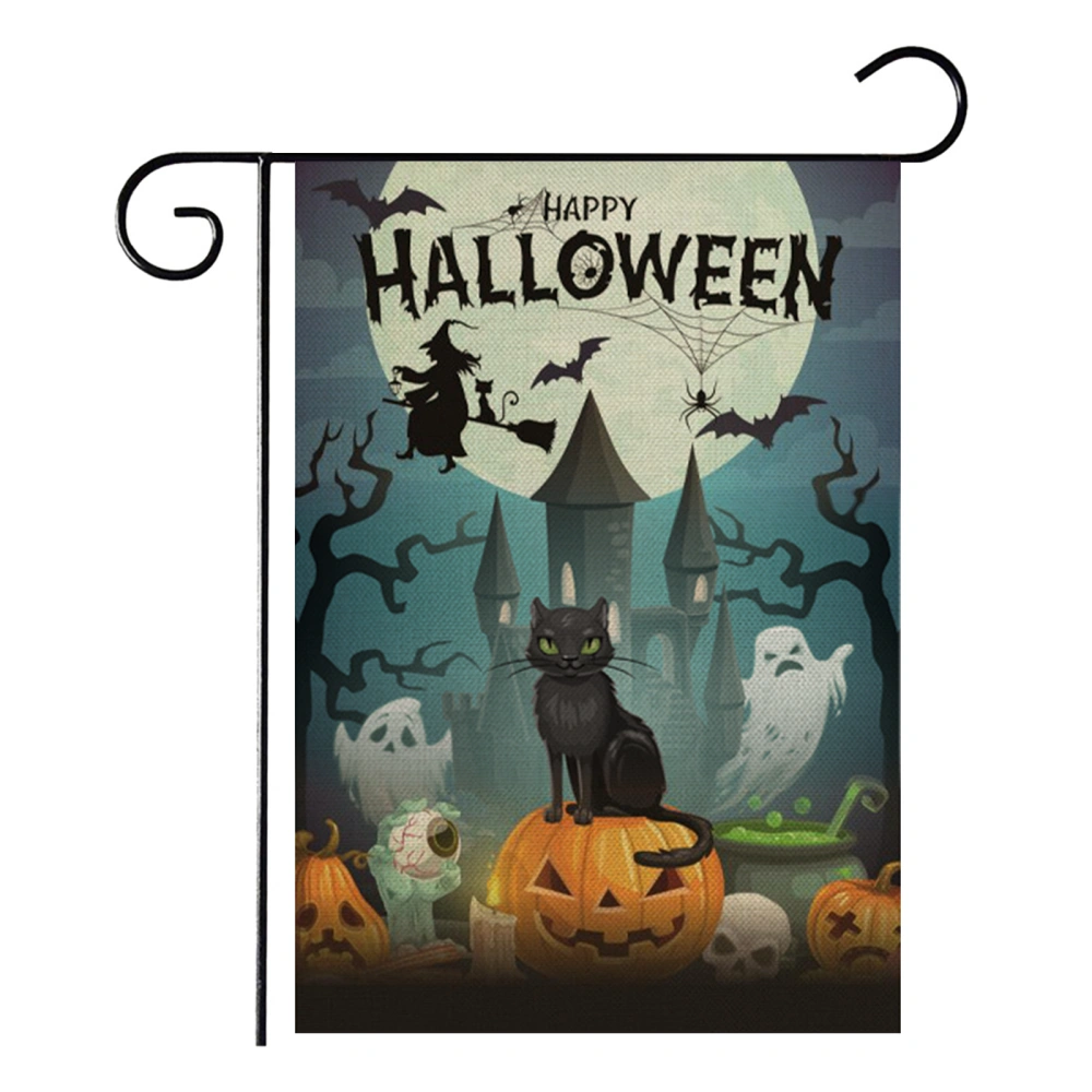 Halloween Garden Flag, Pumpkin Bat Flag, Halloween Decor for Garden