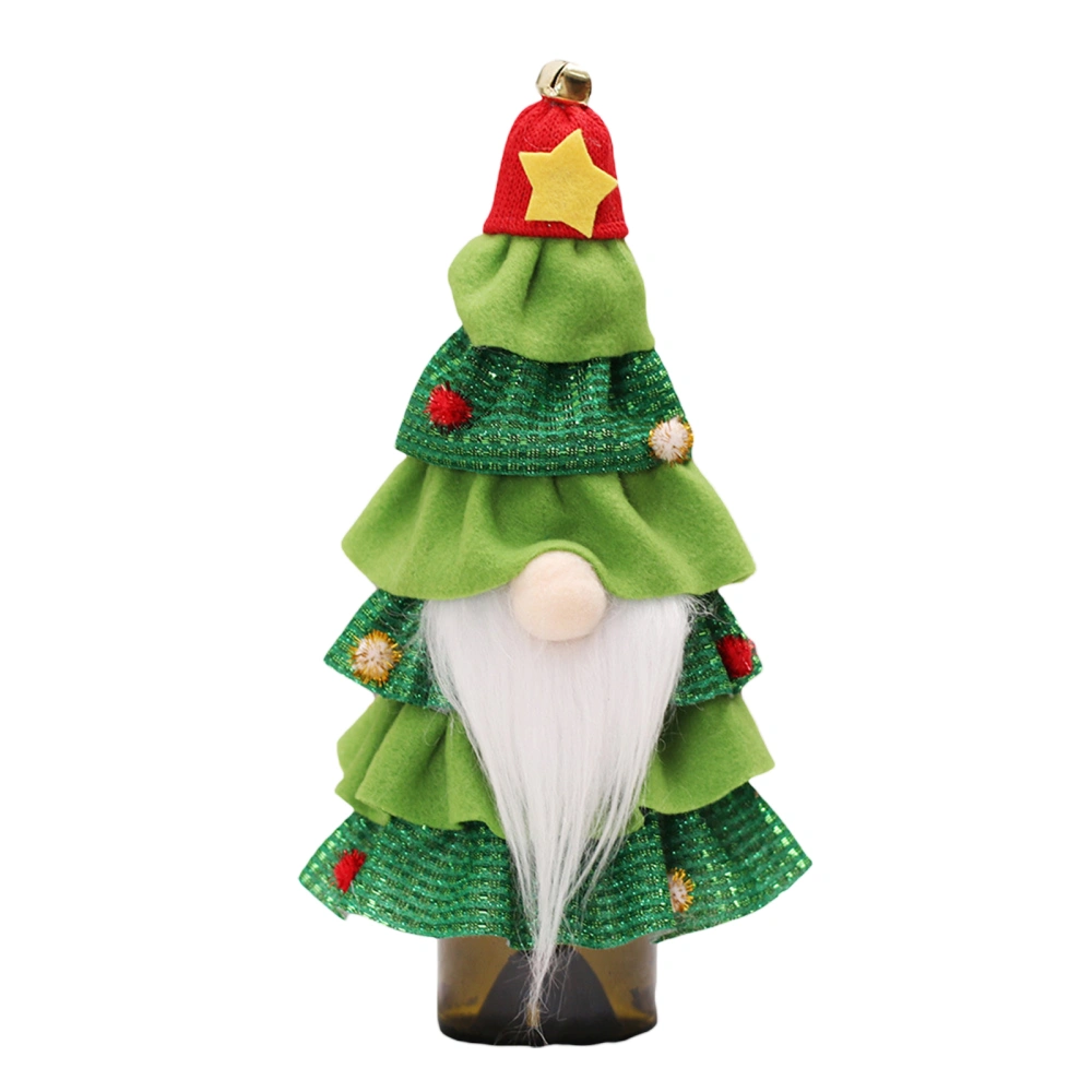 Christmas Wine Bottle Covers Cute Gnome Tree Wine Bottle Toppers Coats