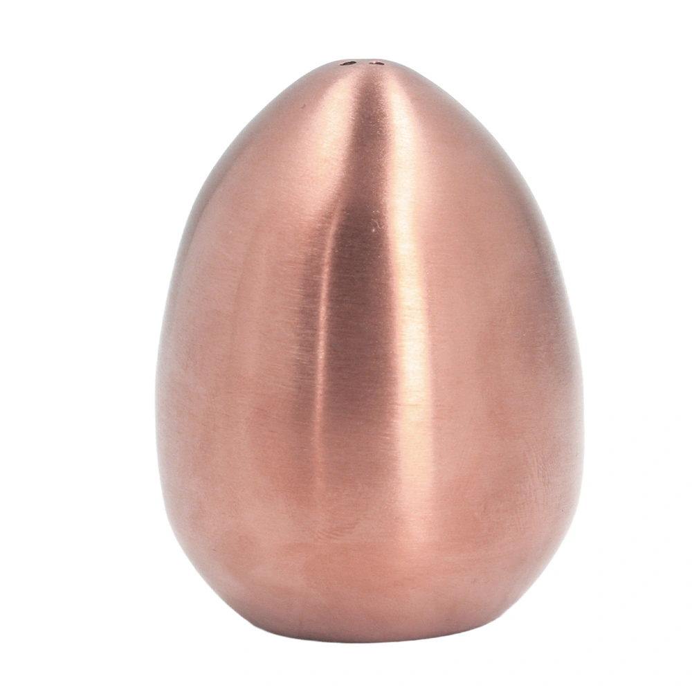 Egg Spice Shaker Stainless Steel Egg Shaped Pepper Shaker for Outdoor Barbecue Restaurant Banquet Party Rose Gold