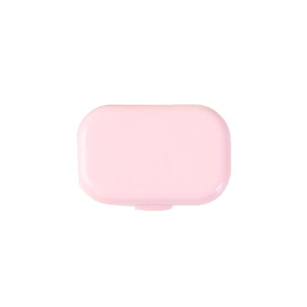 Portable Contact Lens Case Cartoon Plastic Contact Lens Box Holder Protective ContainerPink