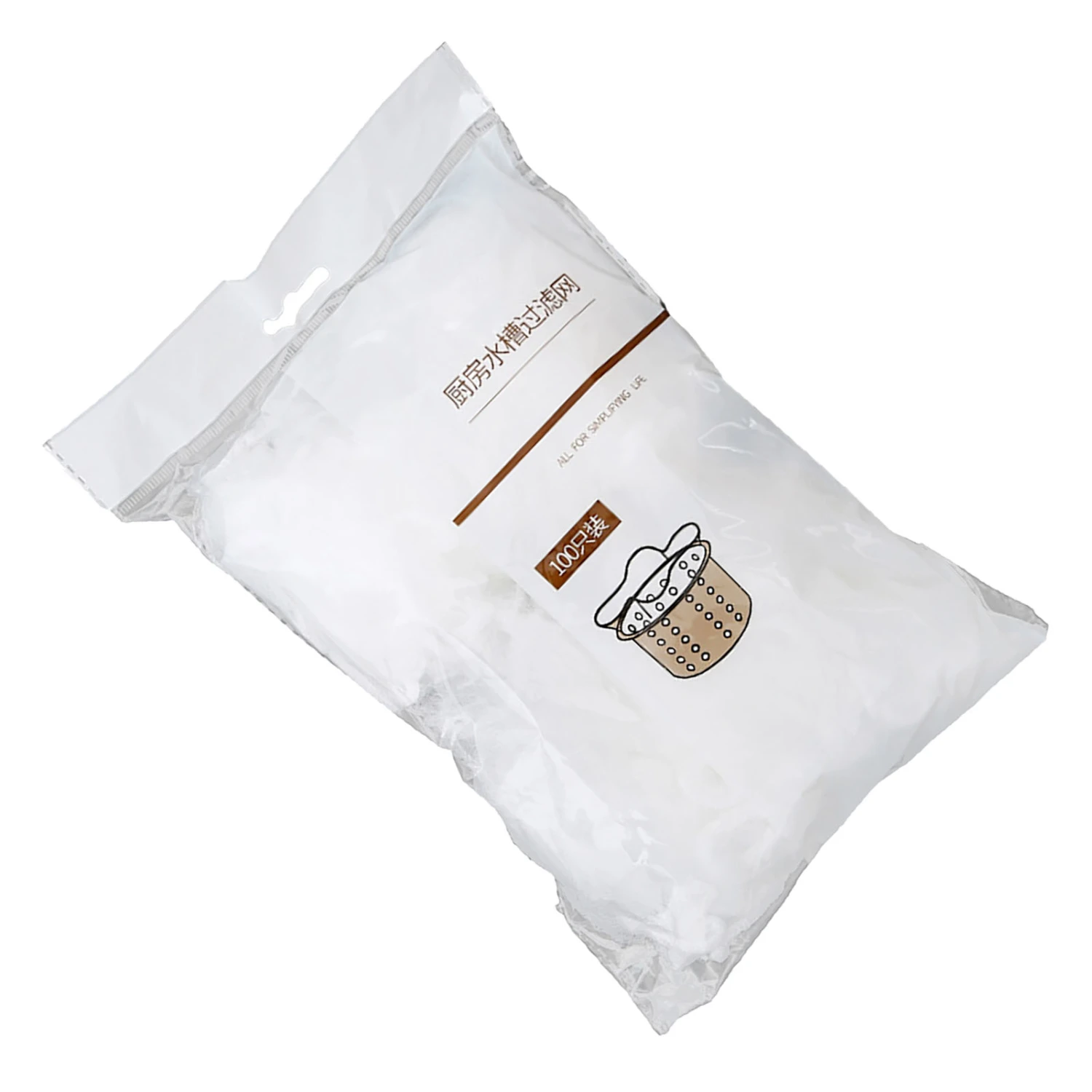 Kitchen Sink Garbage Filter Net Polyester High Density Disposable Elastic Odorless100PCS
