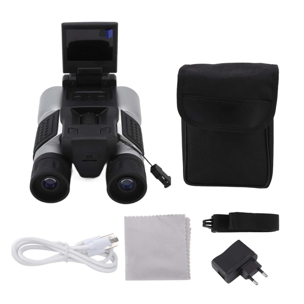 W32 Digital Binocular Video Camera Telescope 100-240V Digital Binoculars Camera for Watching Birds Football Games Concerts EU Plug