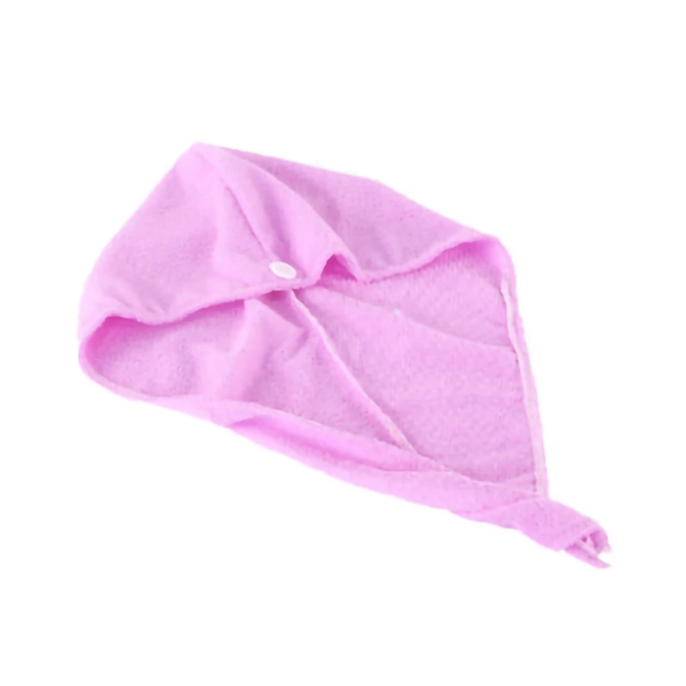 Soft Hair Towel Wrap Fast Drying Absorbing Water Bathroom Essential Accessories for Women Men Curly Long Thick HairPurple