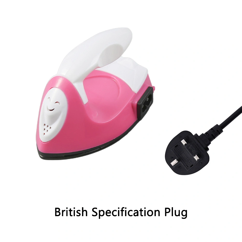 Mini Electric Iron Portable Clothes Electric Sewing Iron Great for Travel Supplies Quick Ironing UK Plug