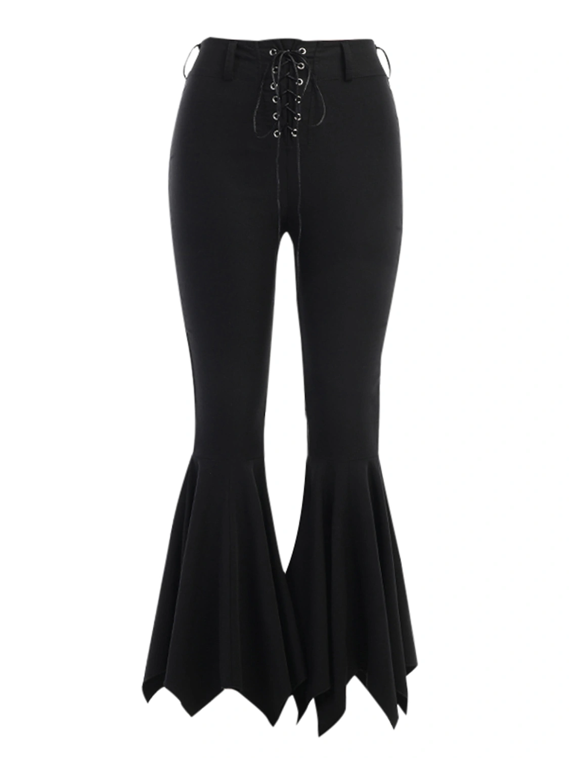 Women's Flare Pants, Solid Color Bell Bottomed Trousers for Women
