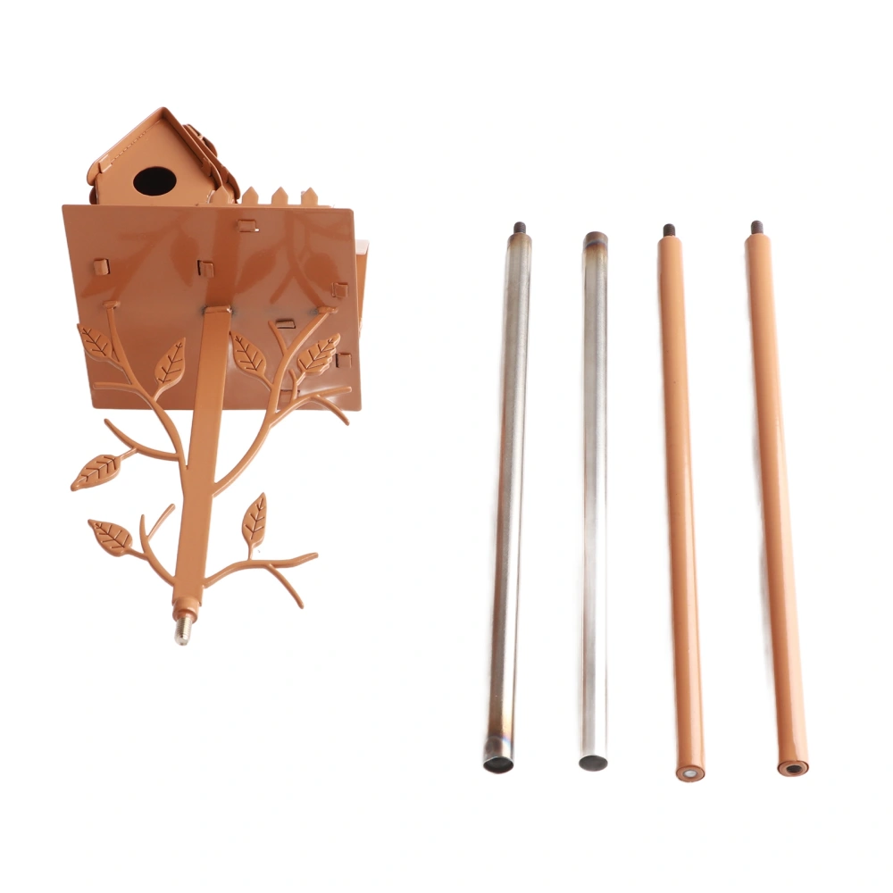 Birdhouse Garden Stakes Abstract And Traditional Style Birdhouse Garden Stakes