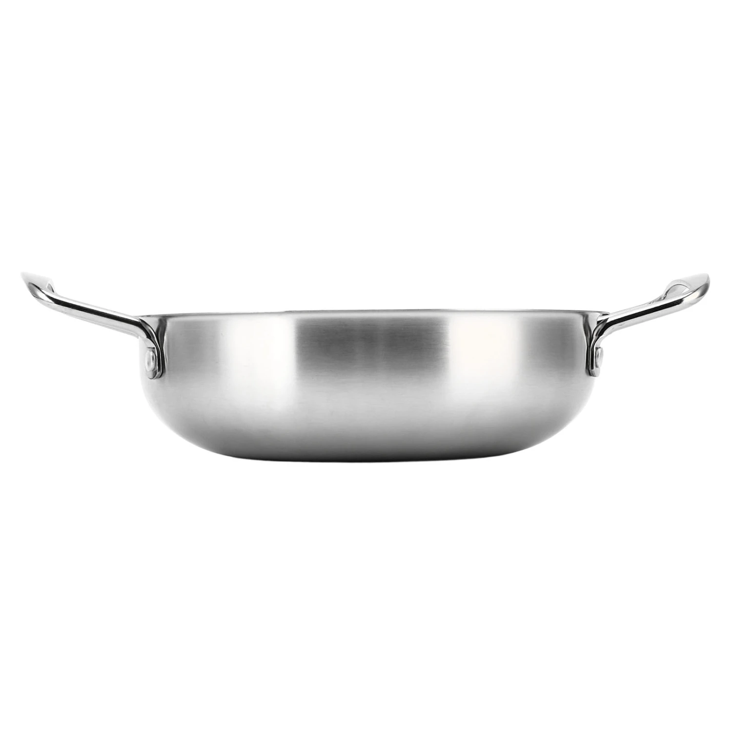 Ramen Pot Binaural Heating Evenly Noodle Pot Steel Color Eco Friendly Korean Ramen Pot for Spaghetti Soup Porridge Noodle 18cm
