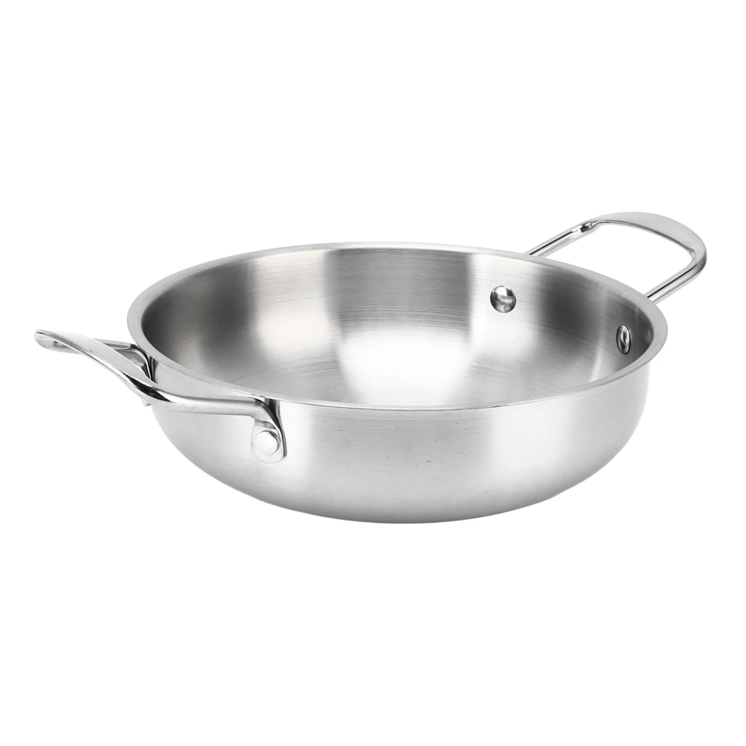 Ramen Pot Binaural Heating Evenly Noodle Pot Steel Color Eco Friendly Korean Ramen Pot for Spaghetti Soup Porridge Noodle 18cm