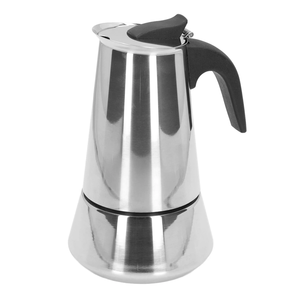 Moka Pot Food Grade Stainless Steel Stovetop Italian Coffee Maker for Home Travel Office(304) Pot No. 6 Big Belly 300ML