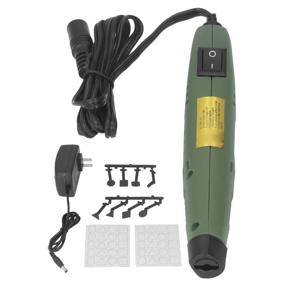 P‑500‑15 Power Sander Mini Pen Sander DIY Sanding Pen Polishing Machine US Plug 100‑240V