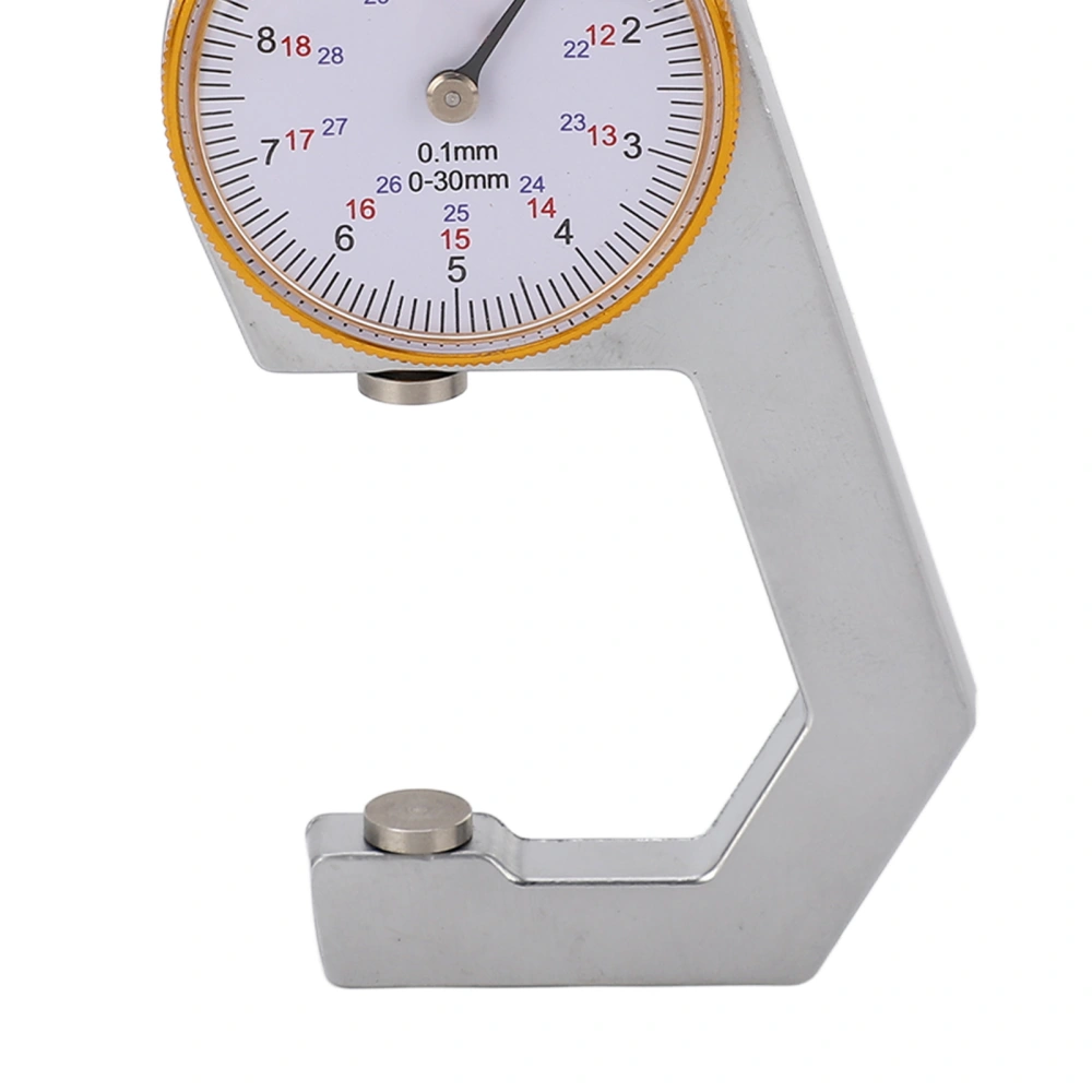 Flat Head Thickness Gauge High Accuracy Pocket Thickness Measuring Tool for Paper Film Leather 0‑30mm