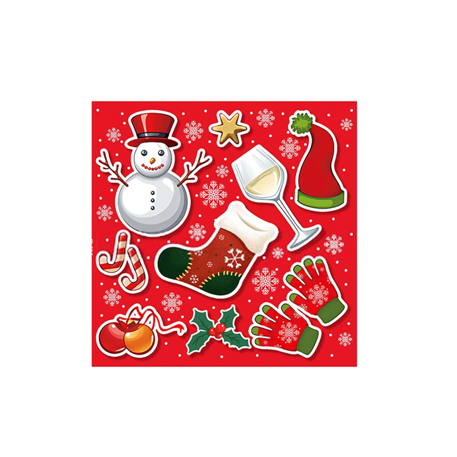 Christmas Party Supplies, Plates Cups Napkins Tablecloth Banner Kit