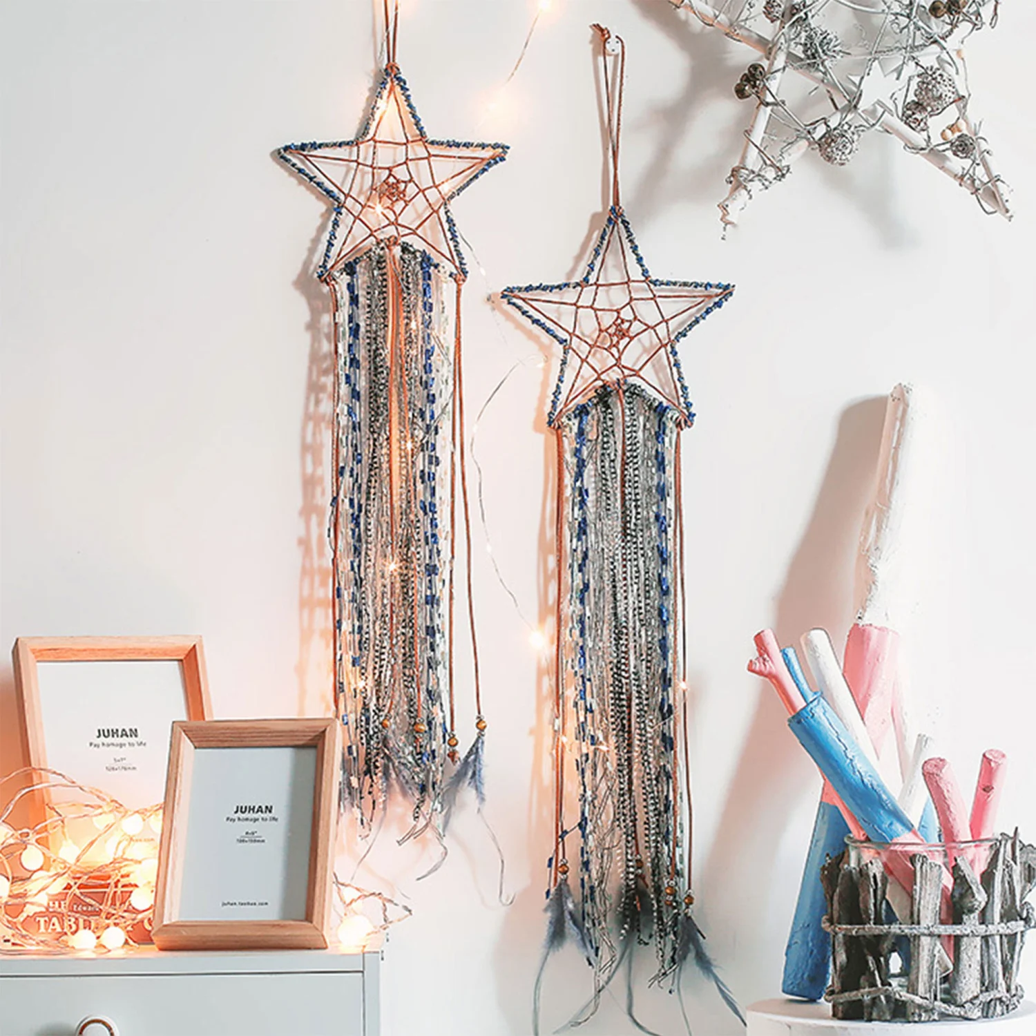 Indoor Star Dream Catcher, Hanging Pendants In the Sky, Wall Hangings