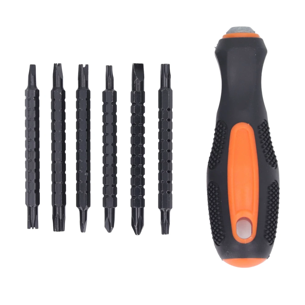 Ratchet Screwdriver Set with 6 Bit Multifunctional Ergonomic 3 Gear Ratchet Adjustment Screwdriver