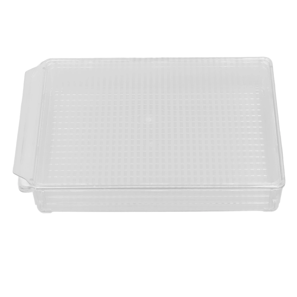 Pantry Storage Bins with Lid Large Capacity Transparent Food Grade Portable Durable Multifunction Pantry ContainersWide and Short