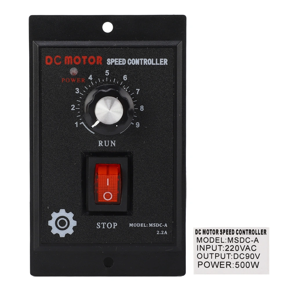 DC Motor Speed Controller 220V AC Input 90V DC Output Motor Regulator Control Switch 500W