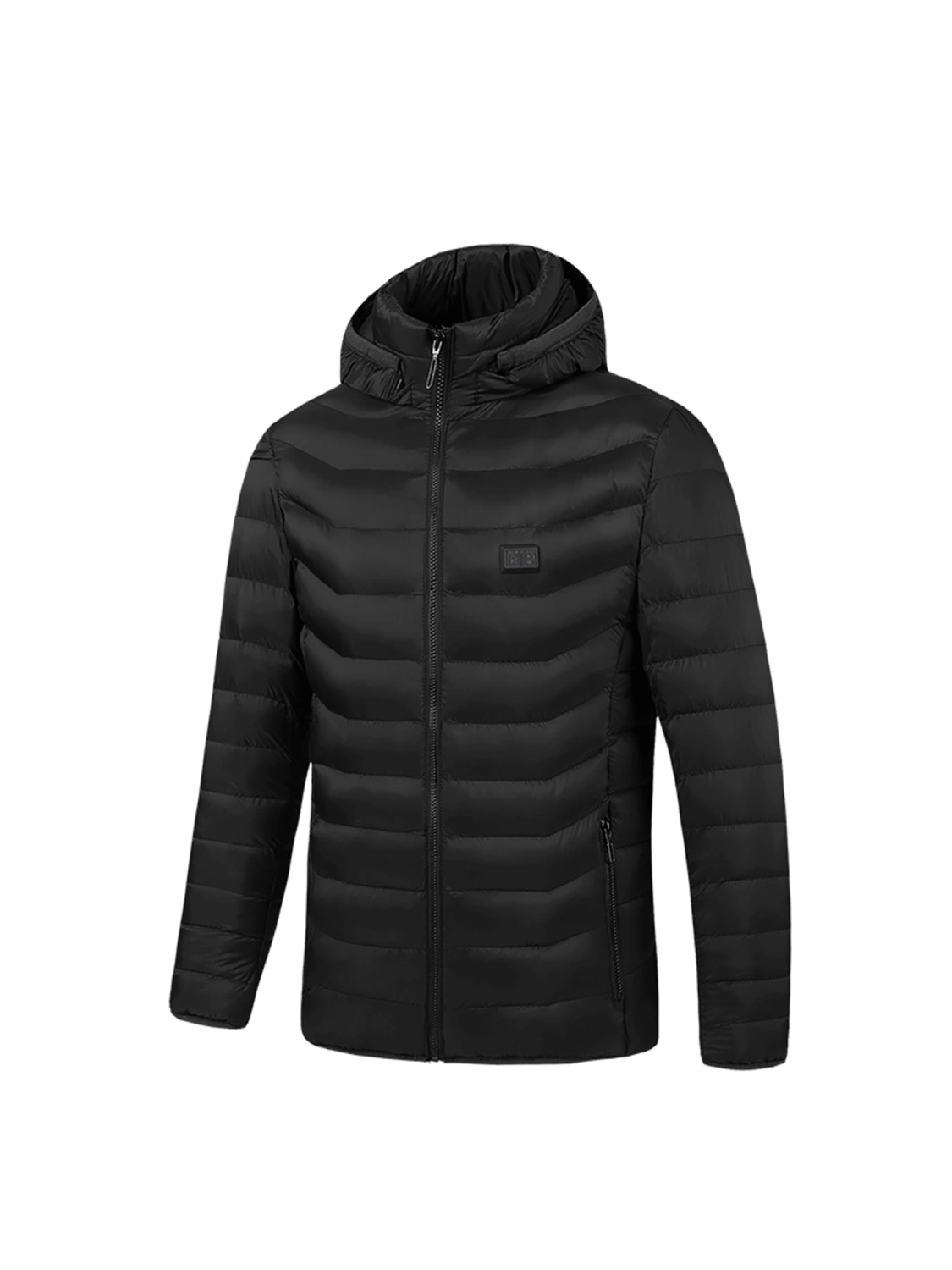USB Electric Heated Jacket, Winter Hooded Full-Zipper Down Jacket